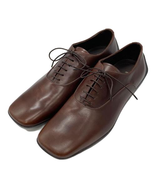 PRADA（プラダ）PRADA (プラダ) スクエアトゥードライビングシューズ 2EG 025 ブラウン サイズ:7の古着・服飾アイテム