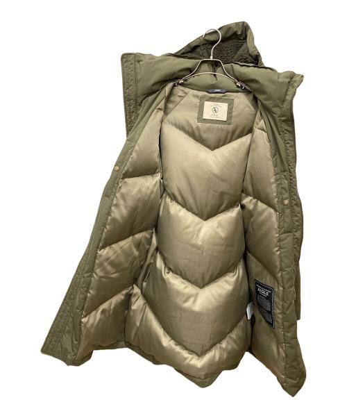 AIGLE（エーグル）AIGLE (エーグル) 透湿防水 MTDファー付ダウンジャケット ZBH010J オリーブ サイズ:Lの古着・服飾アイテム