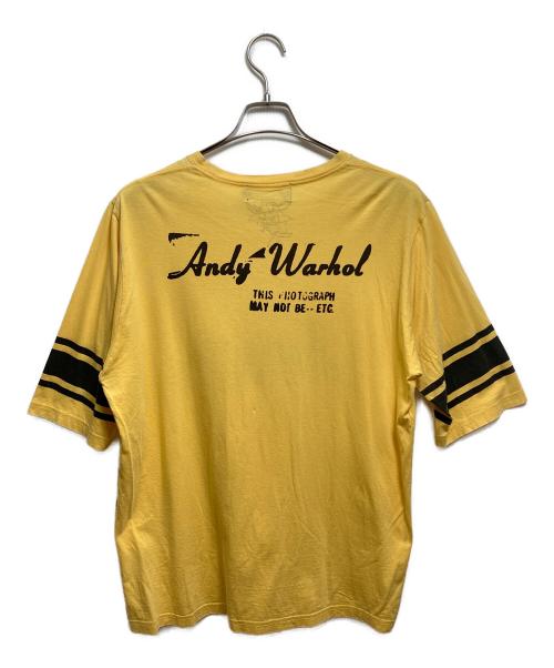 Andy Warhol by HYSTERIC GLAMOUR（アンディーウォーホルバイヒステリックグラマー）Andy Warhol by HYSTERIC GLAMOUR (アンディーウォーホルバイヒステリックグラマー) ガールプリントTシャツ イエロー サイズ:Lの古着・服飾アイテム