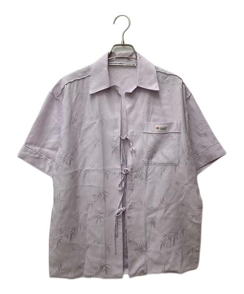 ALEXANDER WANG（アレキサンダー・ワン）ALEXANDER WANG (アレキサンダーワン) SHORT SLEEVE PAJAMA SHIRT 1WC1221583 ピンク サイズ:XSの古着・服飾アイテム