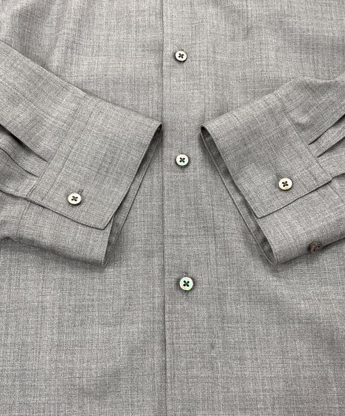 edition（エディション）edition (エディション) SUPER120’S MERINO SHIRT 34-01-21-01003 グレー サイズ:Fの古着・服飾アイテム