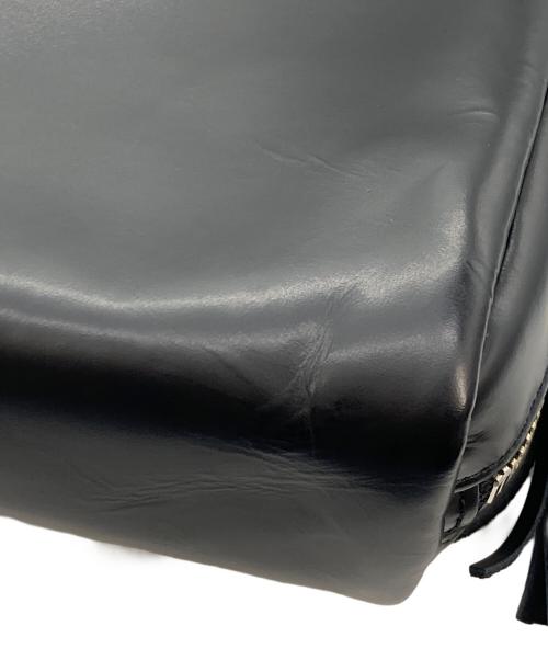 ourhome（アワホーム）ourhome (アワホーム) 艶やかレザーのキューブバッグ ブラックの古着・服飾アイテム