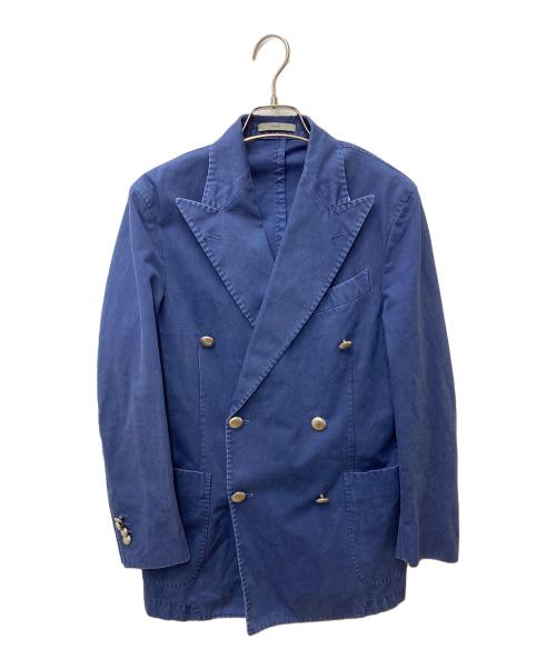 BOGLIOLI（ボリオリ）BOGLIOLI (ボリオリ) ダブルブレストジャケット R4302G ブルー サイズ:42の古着・服飾アイテム