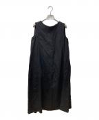 SLOBE IENAスローブ イエナ）の古着「リネンタックノースリーブワンピース 22040912305020」｜ブラック