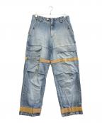 MARITHE+FRANCOIS GIRBAUDマリテフランソワジルボー）の古着「シャトルデニムパンツ」｜インディゴ