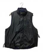 SEESEEシーシー）の古着「リバーシブル中綿ベスト」｜ネイビー×ブラック