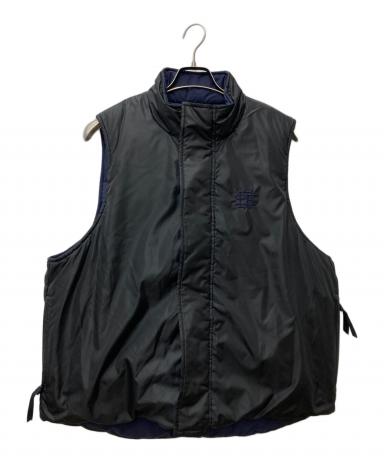 中古・古着通販】SEESEE (シーシー) リバーシブル中綿ベスト ネイビー 