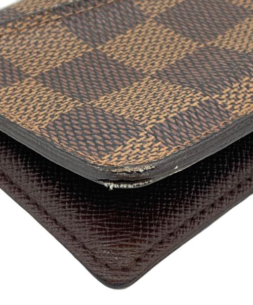 LOUIS VUITTON（ルイ ヴィトン）LOUIS VUITTON (ルイ ヴィトン) ダミエ カードケース オーガナイザー・ドゥ・ポッシュ N61721 エベヌの古着・服飾アイテム