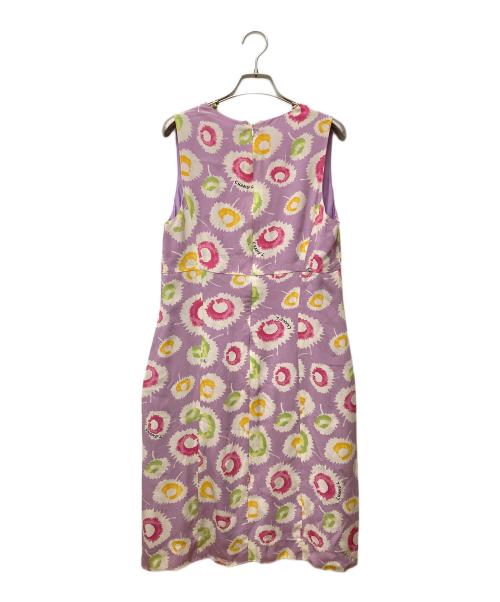 CHANEL（シャネル）CHANEL (シャネル) 総柄ノースリーブワンピース PO8990V05742 パープル サイズ:42の古着・服飾アイテム