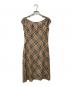 BURBERRY BLUE LABEL (バーバリーロンドンブルーレーベル) ノースリーブワンピース FM503-310 ブラウン サイズ:38：5000円