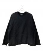 ATONエイトン）の古着「GARMENT DYE URAKE OVERSIZED SWEAT　KKAGBM0101」｜ブラック