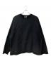 ATON（エイトン）の古着「GARMENT DYE URAKE OVERSIZED SWEAT　KKAGBM0101」｜ブラック