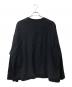 ATON (エイトン) GARMENT DYE URAKE OVERSIZED SWEAT　KKAGBM0101 ブラック サイズ:4：6000円