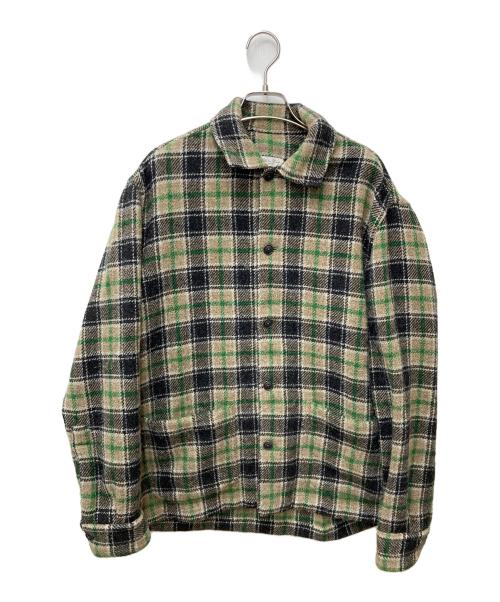 Salvatore Piccolo（サルヴァトーレ・ピッコロ）Salvatore Piccolo (サルヴァトーレ・ピッコロ) ウールシャツジャケット 111-343-2792 ベージュ サイズ:Lの古着・服飾アイテム