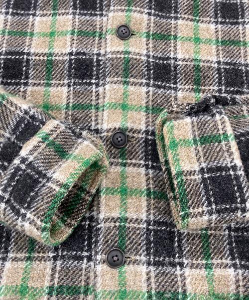 Salvatore Piccolo（サルヴァトーレ・ピッコロ）Salvatore Piccolo (サルヴァトーレ・ピッコロ) ウールシャツジャケット 111-343-2792 ベージュ サイズ:Lの古着・服飾アイテム