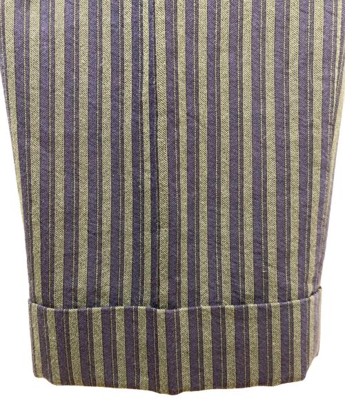 District（ディストリクト）District (ディストリクト) パンツ　1114-299-6621 グリーン×パープル サイズ:44の古着・服飾アイテム