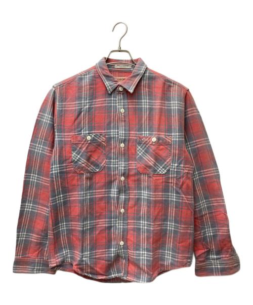 SUGAR CANE（シュガーケーン）SUGAR CANE (シュガーケーン) チェックネルシャツ ピンク サイズ:Freeの古着・服飾アイテム