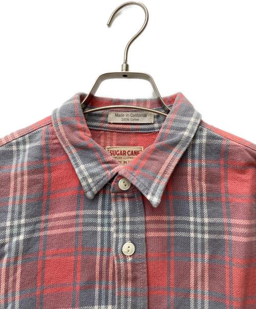 SUGAR CANE（シュガーケーン）SUGAR CANE (シュガーケーン) チェックネルシャツ ピンク サイズ:Freeの古着・服飾アイテム