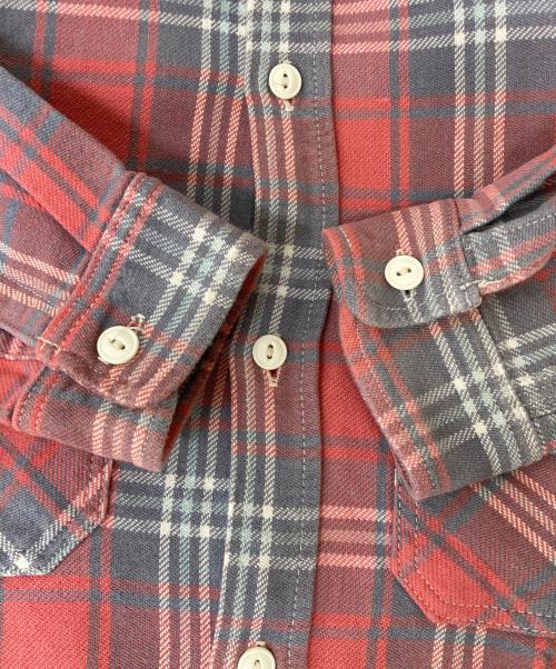 SUGAR CANE（シュガーケーン）SUGAR CANE (シュガーケーン) チェックネルシャツ ピンク サイズ:Freeの古着・服飾アイテム