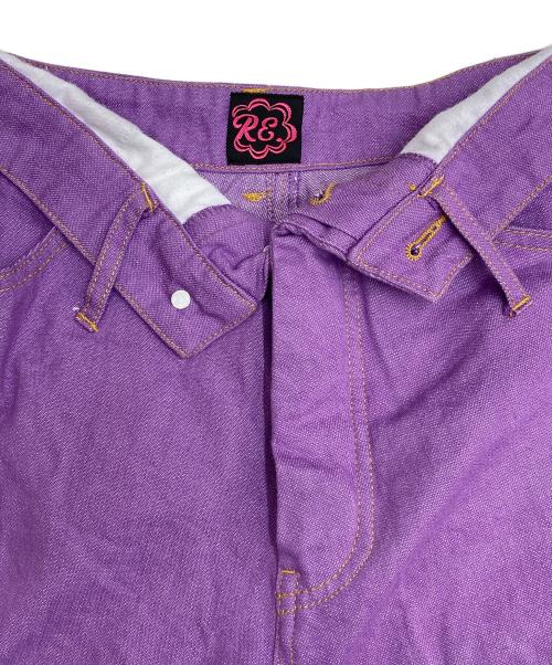 R&E（アールアンドイ）R&E (アールアンドイ) IPPAITABEYOUカラーパンツ 22AW-JK004 パープル サイズ:サイズ表記なしの古着・服飾アイテム