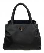 PRADAプラダ）の古着「台形ナイロンハンドバッグ　B3864」｜ブラック