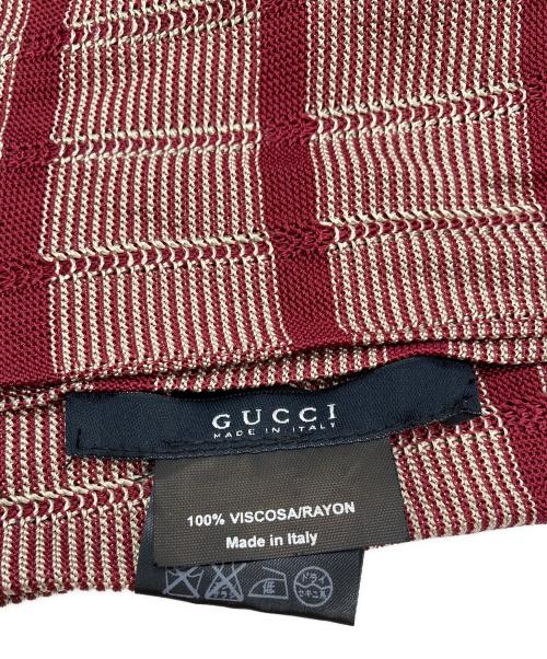 GUCCI（グッチ）GUCCI (グッチ) フリンジストール レッドの古着・服飾アイテム