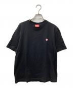 DIESELディーゼル）の古着「peephole logo Tシャツ T-ADJUST-K17」｜ブラック