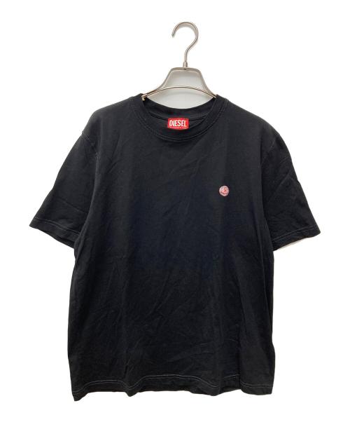 DIESEL（ディーゼル）DIESEL (ディーゼル) peephole logo Tシャツ T-ADJUST-K17 ブラック サイズ:Mの古着・服飾アイテム