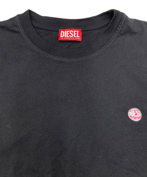 DIESEL（ディーゼル）DIESEL (ディーゼル) peephole logo Tシャツ T-ADJUST-K17 ブラック サイズ:Mの古着・服飾アイテム