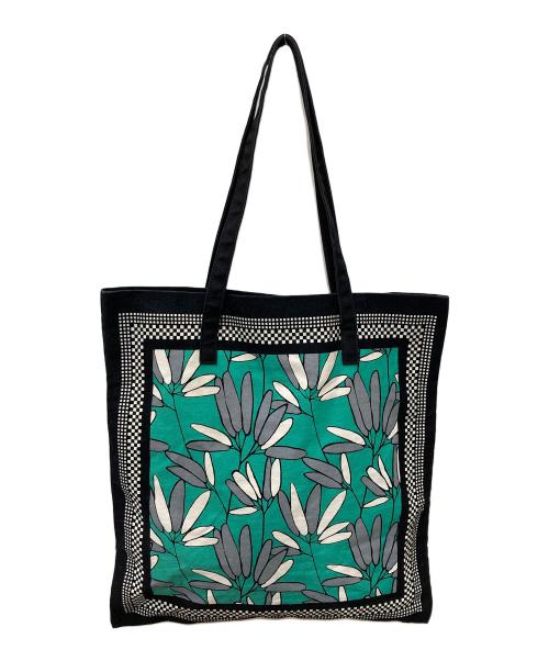 MARNI MARKET（マルニ マーケット）MARNI MARKET (マルニ マーケット) バンダナトートバッグ ブラック×グリーンの古着・服飾アイテム