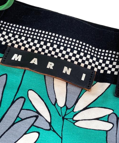 MARNI MARKET（マルニ マーケット）MARNI MARKET (マルニ マーケット) バンダナトートバッグ ブラック×グリーンの古着・服飾アイテム
