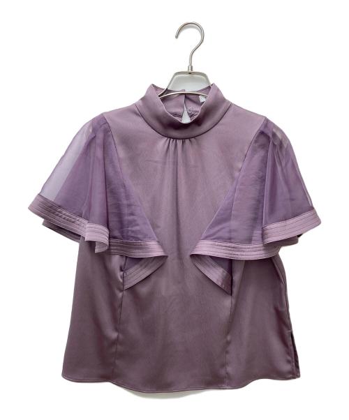 FRAY ID（フレイ アイディー）FRAY ID (フレイ アイディー) ウイングスリーブブラウス FWFB232042 パープル サイズ:ONE SIZEの古着・服飾アイテム
