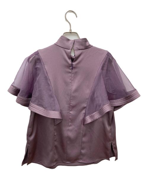 FRAY ID（フレイ アイディー）FRAY ID (フレイ アイディー) ウイングスリーブブラウス FWFB232042 パープル サイズ:ONE SIZEの古着・服飾アイテム
