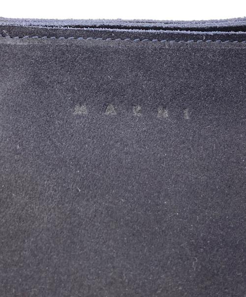MARNI（マルニ）MARNI (マルニ) ジップラインショルダーバッグ ネイビーブラックの古着・服飾アイテム
