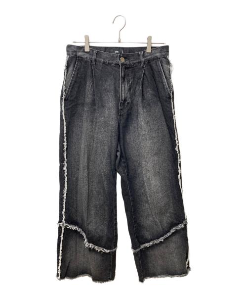 HARE（ハレ）HARE (ハレ) コンバートフリンジデニムパンツ HA010130TO ブラック サイズ:Sの古着・服飾アイテム