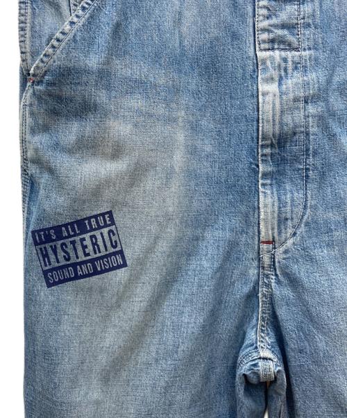 Hysteric Glamour（ヒステリックグラマー）Hysteric Glamour (ヒステリックグラマー) ダメージ加工デニムオーバーオール　02191AS01 インディゴ サイズ:Sの古着・服飾アイテム
