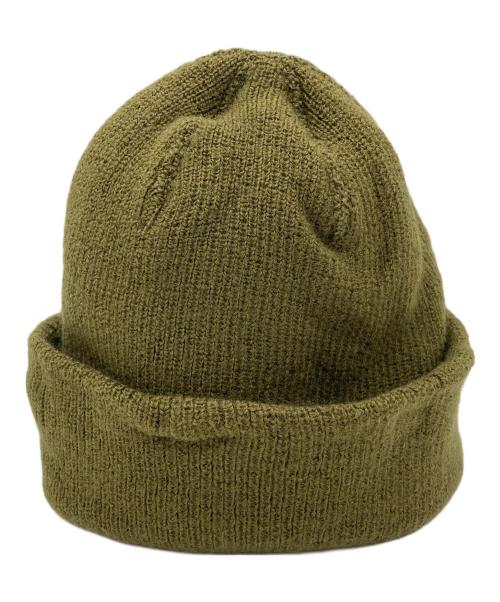 freewheelers（フリーホイーラーズ）freewheelers (フリーホイーラーズ) POWER WEAR x MOTOR PSYCLONE WOOL KNIT WATCH CAP オリーブの古着・服飾アイテム