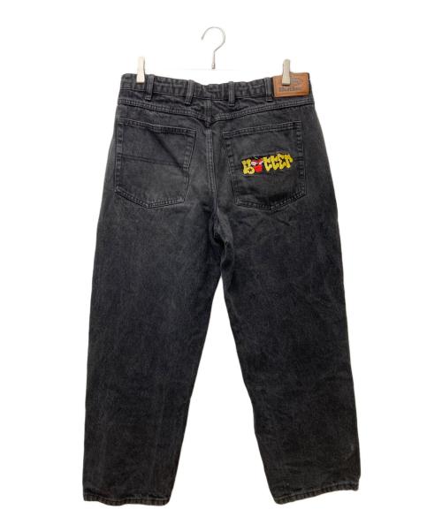 BUTTERGOODS（バターグッズ）BUTTERGOODS (バターグッズ) ワイドデニムパンツ ブラック サイズ:81cm (W32)の古着・服飾アイテム