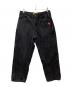BUTTERGOODS（バターグッズ）の古着「ワイドデニムパンツ」｜ブラック