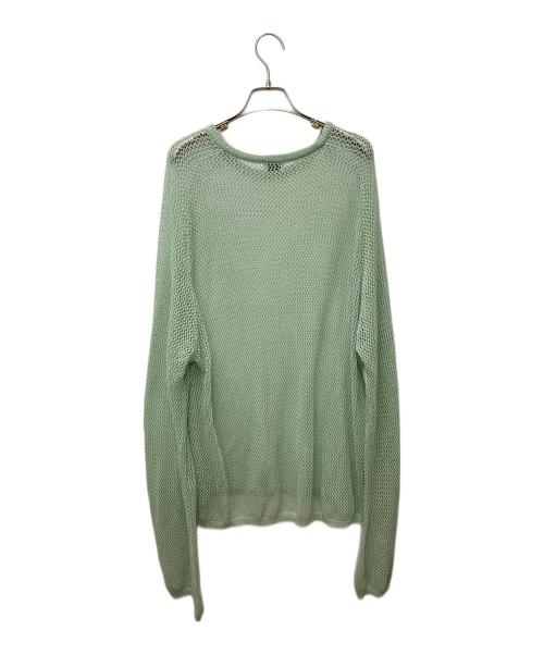uru tokyo（ウル トーキョー）uru tokyo (ウル トーキョー) CREW NECK KNIT 24SUK05 グリーン サイズ:FREEの古着・服飾アイテム
