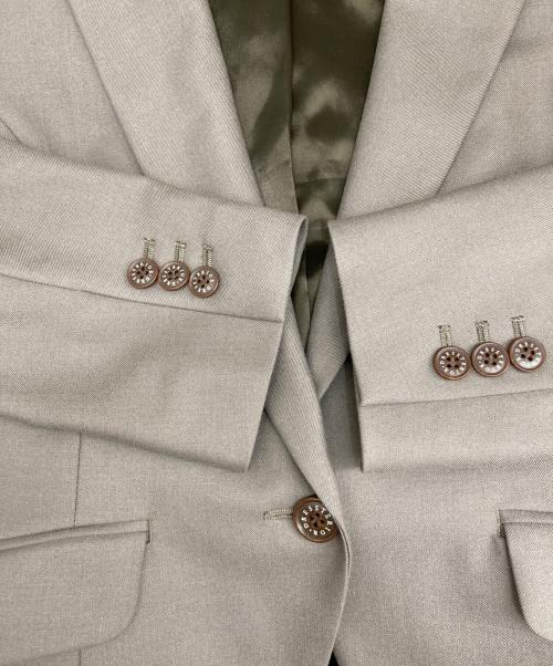 DRESSTERIOR（ドレステリア）DRESSTERIOR (ドレステリア) ウールブレンドストレッチショートジャケット　085-47036 ブラウン サイズ:38の古着・服飾アイテム