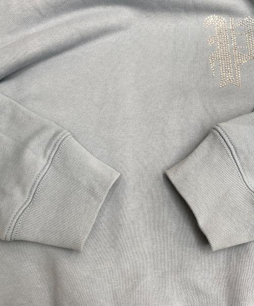 PHATRNK（ファットランク）PHATRNK (ファットランク) OLD P LOGOラインストーンスウェット スカイブルー サイズ:Mの古着・服飾アイテム