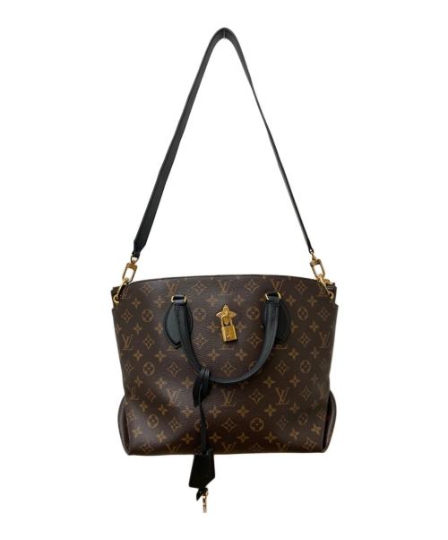 LOUIS VUITTON（ルイ ヴィトン）LOUIS VUITTON (ルイ ヴィトン) モノグラム フラワージップトートMM M44347 ブラウンの古着・服飾アイテム