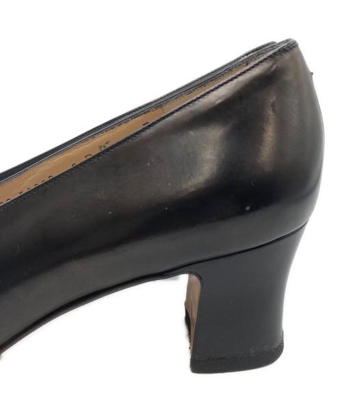 Salvatore Ferragamo（サルヴァトーレ フェラガモ）Salvatore Ferragamo (サルヴァトーレ フェラガモ) ガンチーニ スクエアトゥパンプス ブラック サイズ:6Dの古着・服飾アイテム