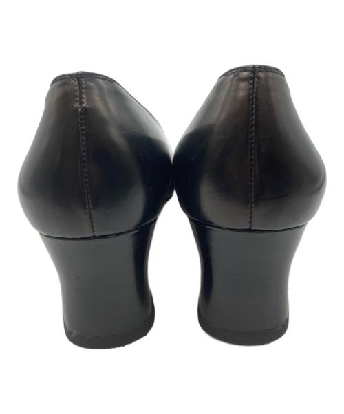 Salvatore Ferragamo（サルヴァトーレ フェラガモ）Salvatore Ferragamo (サルヴァトーレ フェラガモ) ガンチーニ スクエアトゥパンプス ブラック サイズ:6Dの古着・服飾アイテム