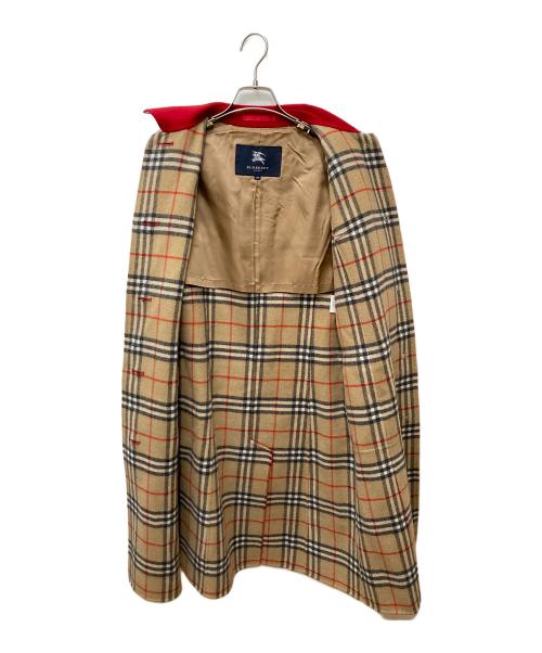 BURBERRY LONDON（バーバリーロンドン）BURBERRY LONDON (バーバリーロンドン) カシミヤダブルフェイスロングコート FN050-060-18 レッド サイズ:38の古着・服飾アイテム