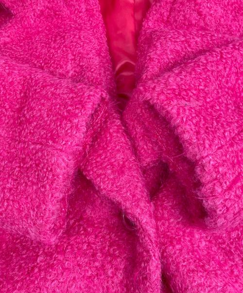 DOS DIOSAS（ドスディオサス）DOS DIOSAS (ドスディオサス) フェルトトレンチコート D8177 ショッキングピンク サイズ:38の古着・服飾アイテム