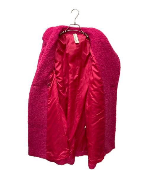 DOS DIOSAS（ドスディオサス）DOS DIOSAS (ドスディオサス) フェルトトレンチコート D8177 ショッキングピンク サイズ:38の古着・服飾アイテム