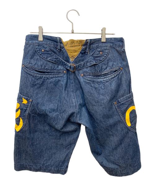 YAMANE（ヤマネ）YAMANE (ヤマネ) デニムハーフパンツ インディゴ サイズ:SIZE 83.5cm (W33)の古着・服飾アイテム