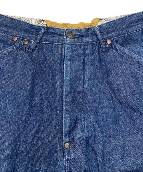 YAMANE（ヤマネ）YAMANE (ヤマネ) デニムハーフパンツ インディゴ サイズ:SIZE 83.5cm (W33)の古着・服飾アイテム